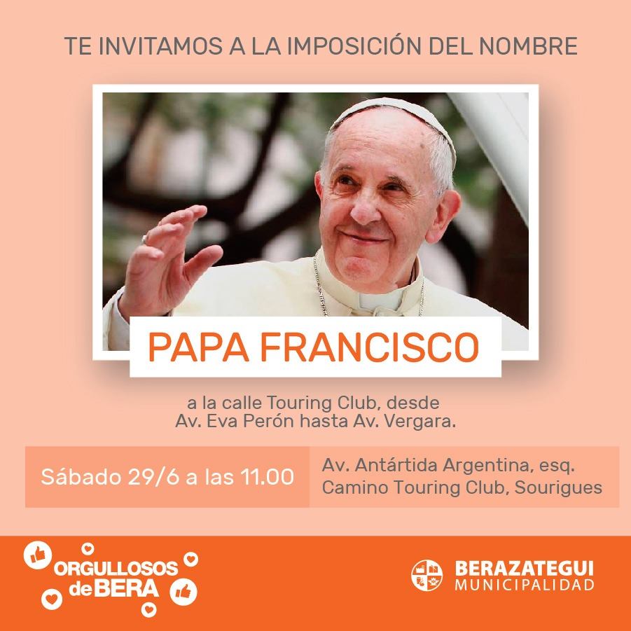 Papa Francisco, en Berazategui.